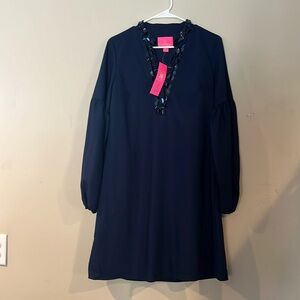 NWT Lilly Pulitzer Shea Stretch Dress in True Navy, size 8